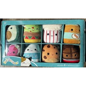Plush Toys Squishmallows Lot Of 8 Austin Paulton Melly Neeona Iman Antoine 5”